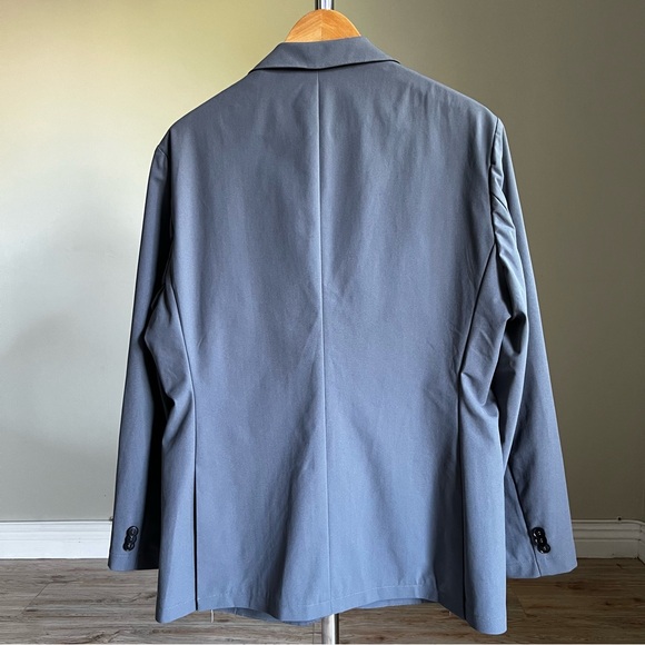 NEW Sene Sz 44 R Gray Soho Flex Tech Sport Coat Unstructured Blazer Travel Work - Picture 13 of 14